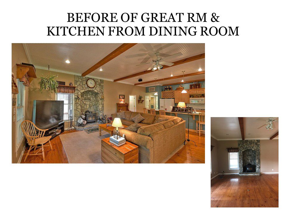 Before of Great Room and Kitchen