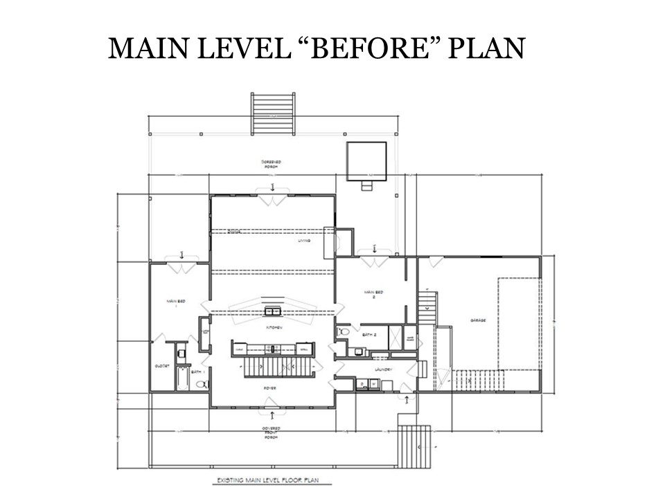 Main Level Before Plan