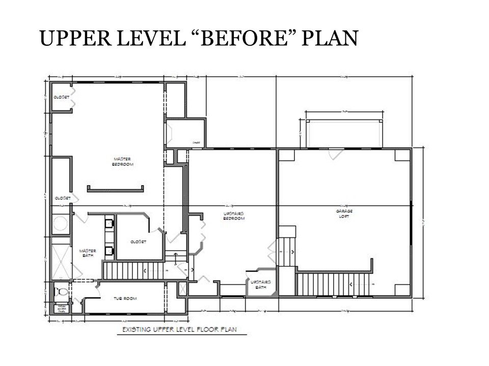 Upper Level Before Plan