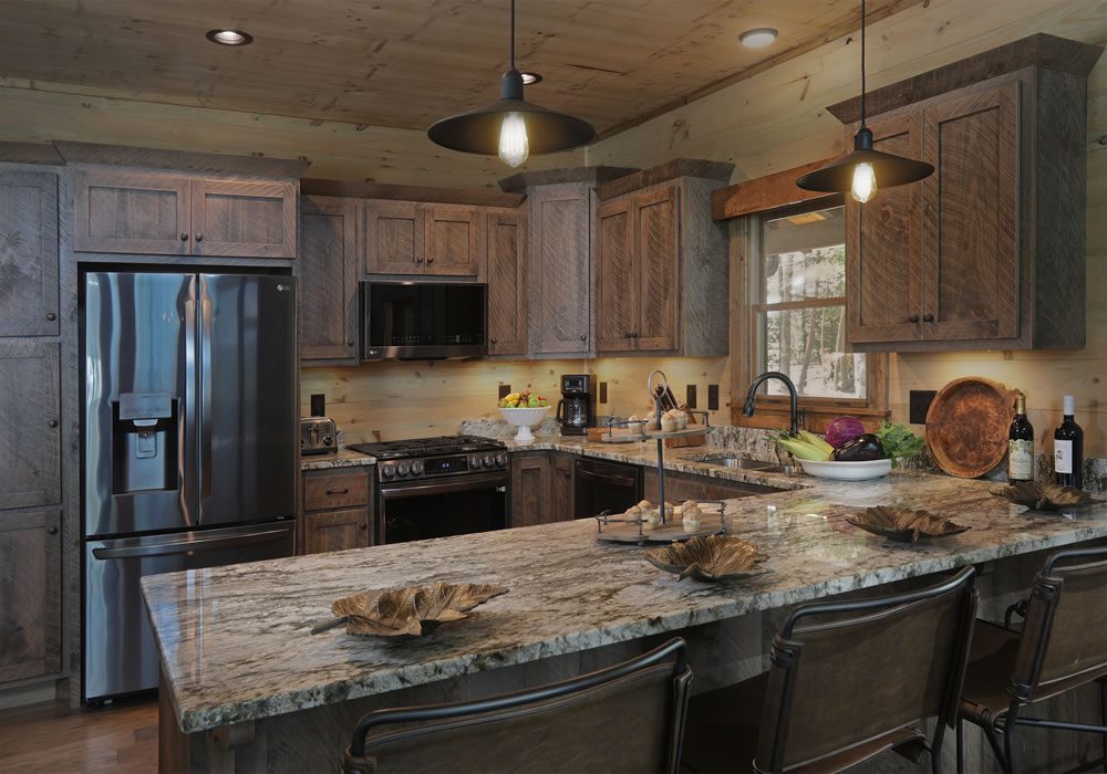 Kitchen in mountain home